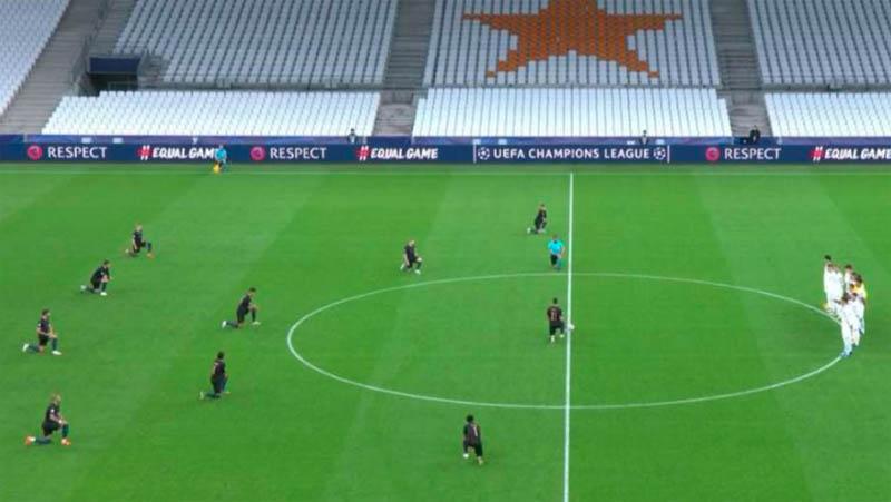 Pemain Marseille Tolak Berlutut Jelang Kickoff  Vs Man City, Ada Apa?