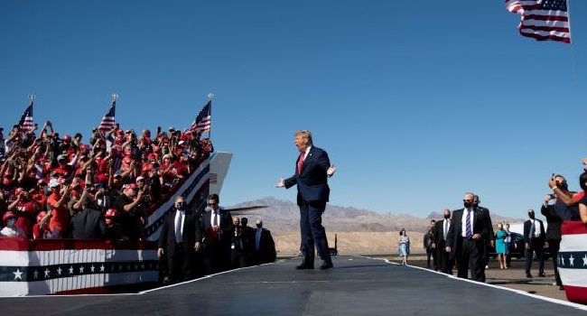 Pesawat Tak Dikenal Mendekat Kampanye Trump, Militer Kerahkan Jet Tempur F-16