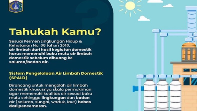 Solusi Atasi Pencemaran Air di Jakarta, Pemprov DKI Siapkan SPALD-T