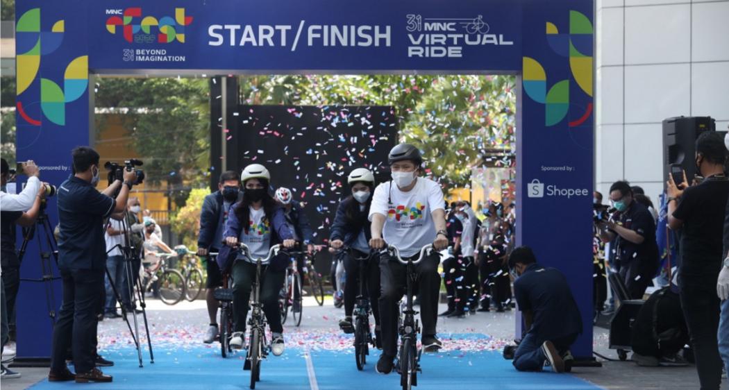 Hary Tanoesoedibjo Buka Rangkaian HUT ke-31 MNC Group dengan Virtual Ride dan Pelepasan 31 Merpati