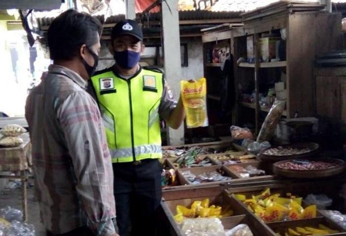 Cegah Kenaikan Harga Sembako, Satgas Pangan Polres Sleman Pantau Pasar Tradisional  