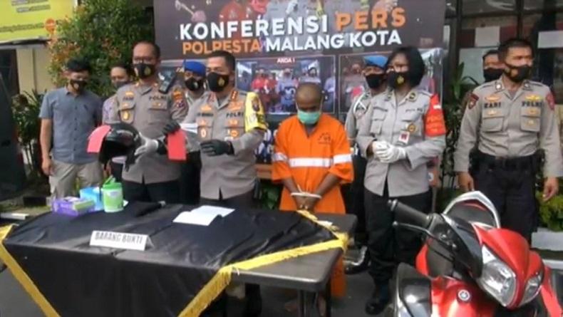 Residivis Curanmor di Malang Ditangkap Berdasar Rekaman CCTV, 4 Kali Masuk Penjara