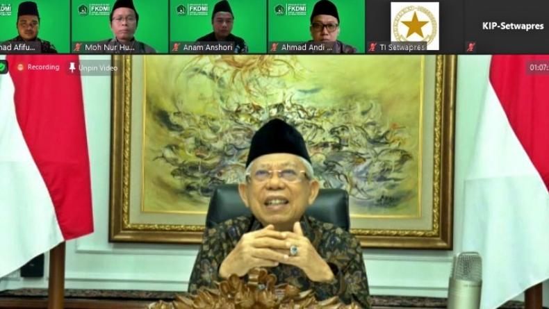Era Digitalisasi, Ini Pesan Wapres Ma'ruf Amin untuk Dai Muda Indonesia