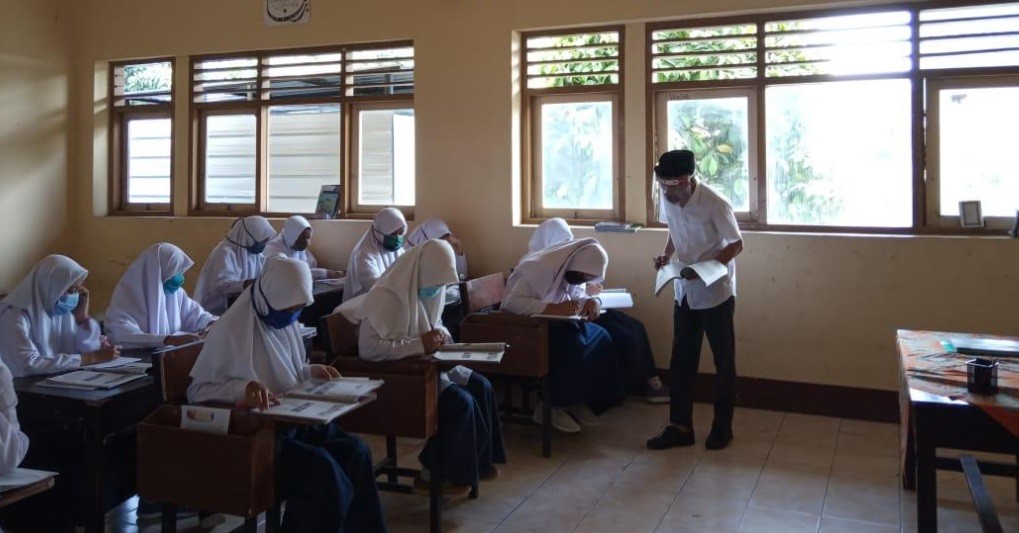 Belajar Tatap Muka walau Pandemi, Pondok Pesantren Darul Aman Pastikan Santri Kantongi Hasil Rapid Test
