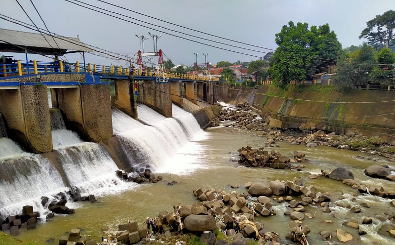 Bogor Hujan, Ketinggian Air Bendung Katulampa Masih Normal