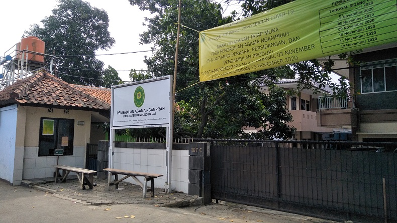 Gegara 1 Pegawai Positif Covid-19, PA Ngamprah Tutup Pelayanan Tatap Muka