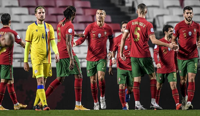 Portugal Bantai Andorra 7-0, Cristiano Ronaldo Cetak Rekor Gol