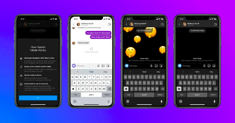 Instagram dan Facebook Messenger Dapat Kemampuan Pesan Menghilang 