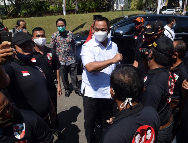 Coblosan Pilwalkot Semarang, Hendi Ajak Istri dan Anak Naik Motor