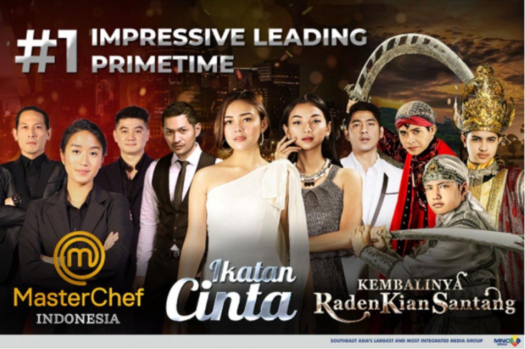 4 TV MNC Media Kuasai 45% Pemirsa Berkat Ikatan Cinta, MasterChef Indonesia dan Kembalinya Raden Kian Santang