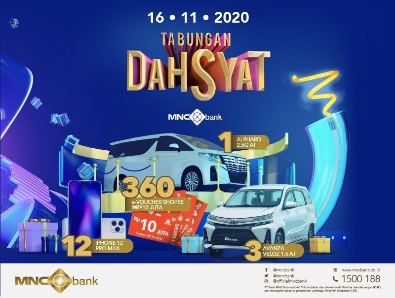 Hari Ini! Tabungan Dahsyat MNC Bank Berhadiah Miliaran Rupiah Diluncurkan