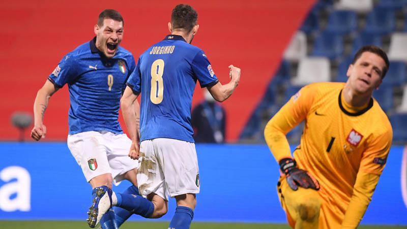 Tampil Dominan, Italia Libas 10 Pemain Polandia