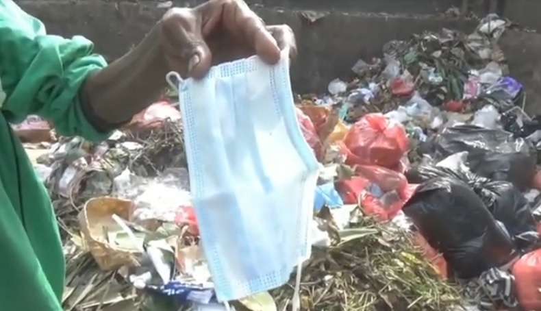 Pemprov DKI Jakarta Musnahkan 1.231 Kg Limbah Masker Selama Pandemi Covid-19