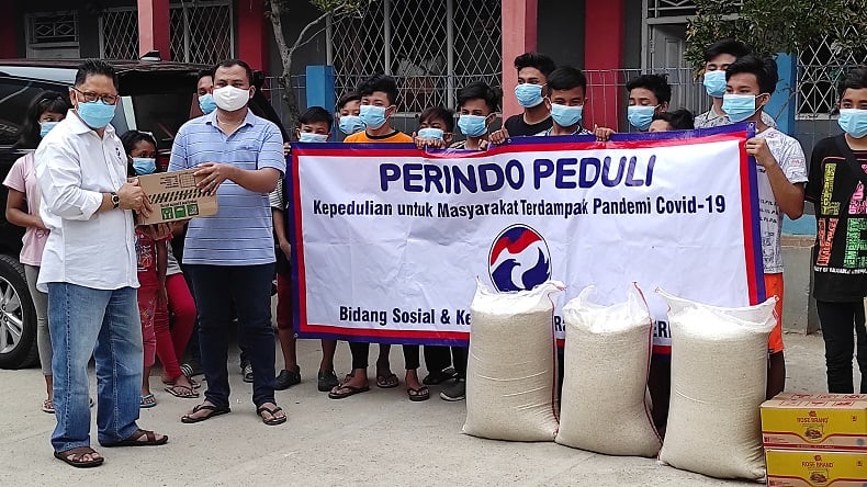 Partai Perindo Salurkan Bantuan ke Panti Asuhan Berkat Kasih Imanuel di Cilincing