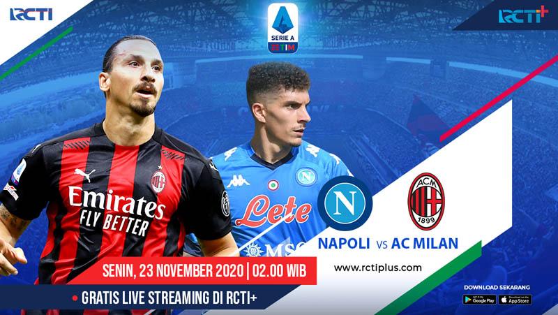 Live di RCTI+, Prediksi Napoli Vs AC Milan: Saling Sikut Demi Singgasana