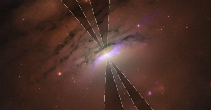 Teleskop Hubble Abadikan Balok Bayangan Black Hole Menguap di Luar Angkasa