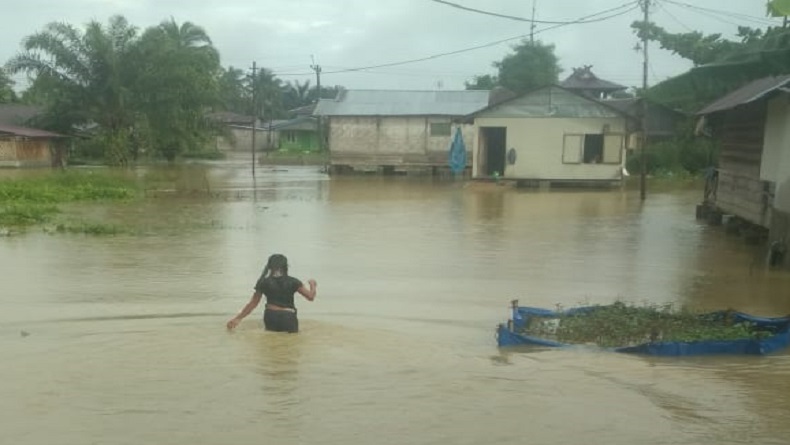 Banjir Rendam Ratusan Rumah Warga di Kecamatan Paya Prupuk