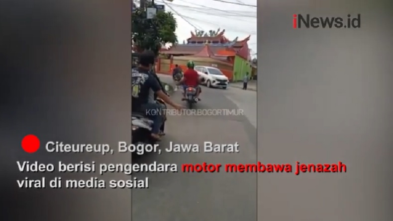 Viral Video Jenazah Diangkut Motor di Bogor, Polisi: Orang Tua Tak sabar