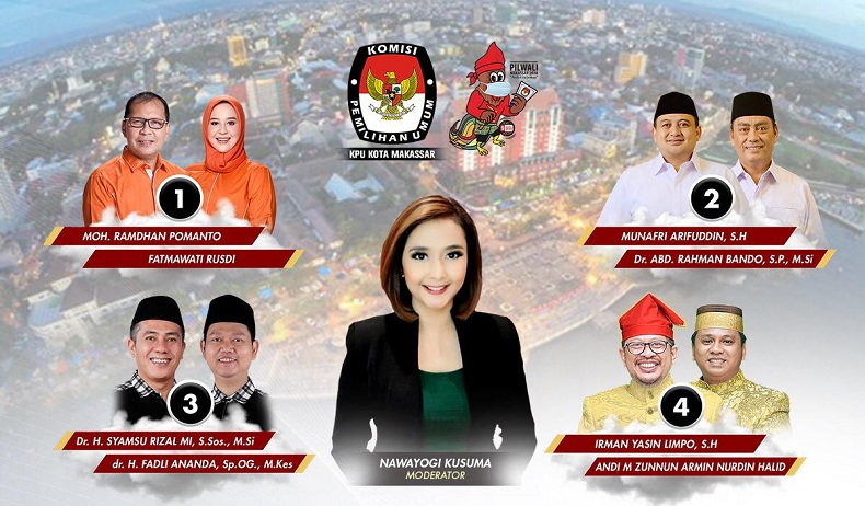 Live di iNews dan RCTI+ Hari Ini Pukul 19.00 WIB, Debat Publik Pilwako Makassar