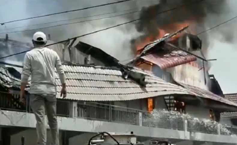 Ruko di Terminal Ngabang Terbakar, Bank Pemerintah Jadi Korban