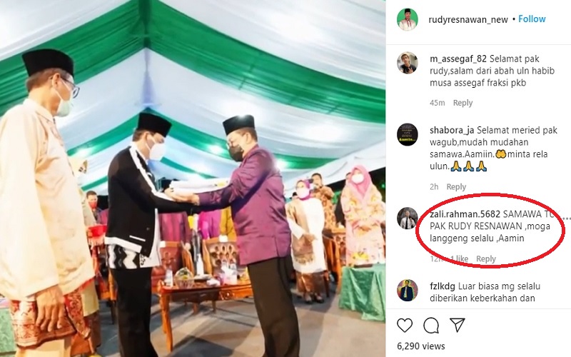 Plt Gubernur Kalsel Menikah Lagi, Netizen: Semangat Lagi Hidup