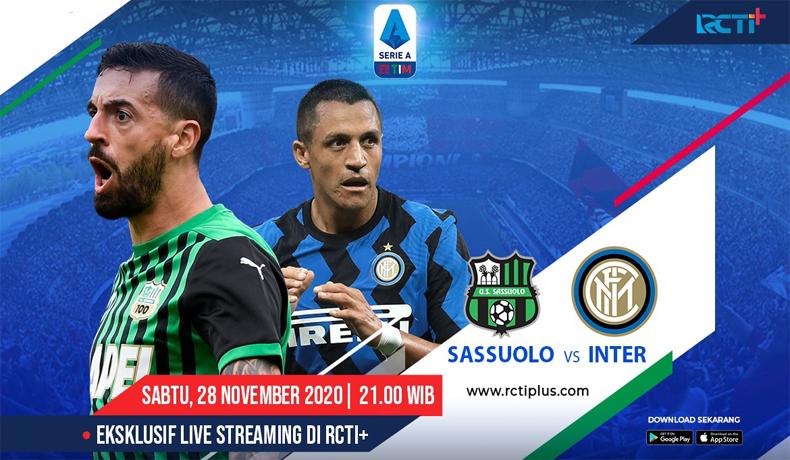 Live di RCTI+, Prediksi Sassuolo Vs Inter Milan: Nerazzurri Sedang Goyah
