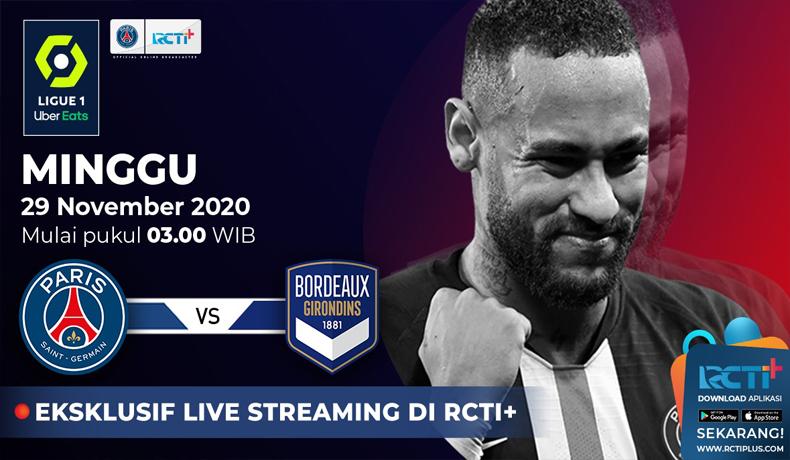PSG Vs Bordeaux Live di RCTI+, Minggu (29/11/2020) Dini Hari WIB