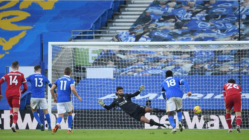 Dramatis, Gol Penalti di Injury Time Paksa Liverpool Imbang Kontra Brighton