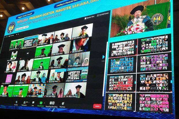 UNY Wisuda Virtual 1.545 Sarjana Baru, 843 di Antaranya Lulus Cumlaude