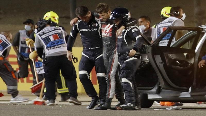 Soal Kecelakaan Maut di GP Bahrain, Tim Medis F1: Telat 5 Detik Nasib Grosjean Bisa Beda