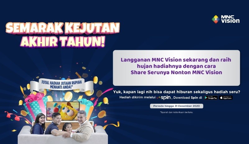 Semarak Kejutan Akhir Tahun: MNC Vision Hujan Bonus hingga Jutaan Rupiah!