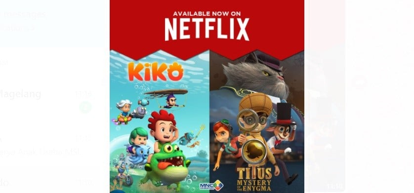 Membanggakan! Karya Anak Usaha MSIN, Animasi KIKO & Titus: Mystery of The Enygma Tayang di Netflix