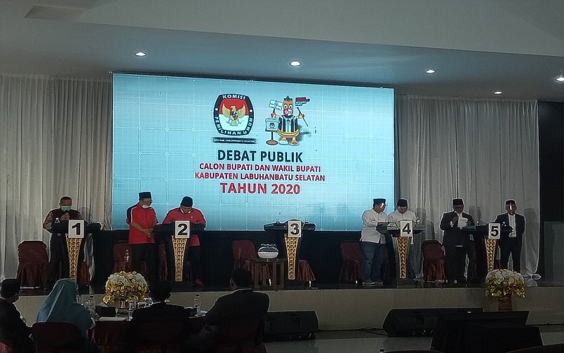 Debat Publik Pilkada, 5 Paslon Paparkan Visi Misi Membangun Labusel di tengah Pandemi