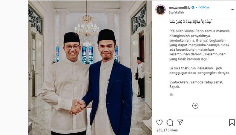Muzammil Hasballah Doakan Anies Baswedan Sembuh dari Covid-19