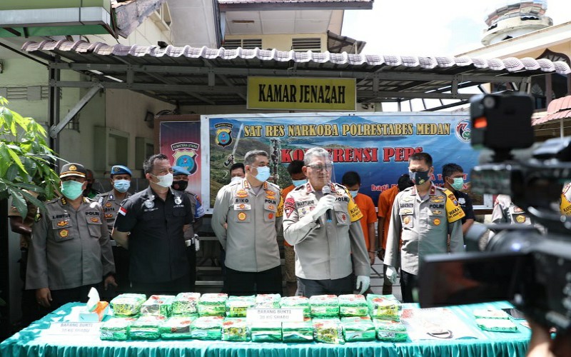 Pemuda Asal Palembang Ditangkap Terkait 30 Kg Sabu di Medan