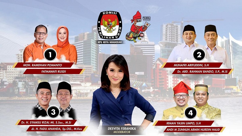 Besok Debat Pilkada Makassar Ketiga, Kembali Disiarkan di iNews TV