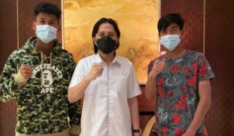 Sebelum ke Spanyol, Bagas Kaffa dan David Maulana Terima Kunjungan Tamu Spesial