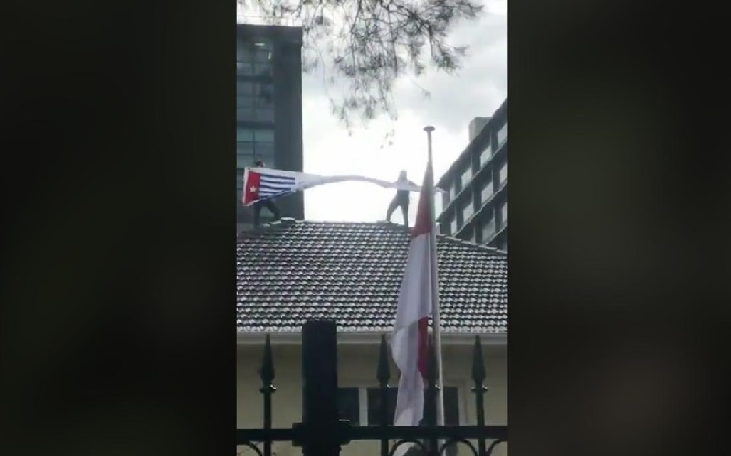 Video Viral Pengibaran Bendera Bintang Kejora di KJRI Melbourne, Ini Respons Istana