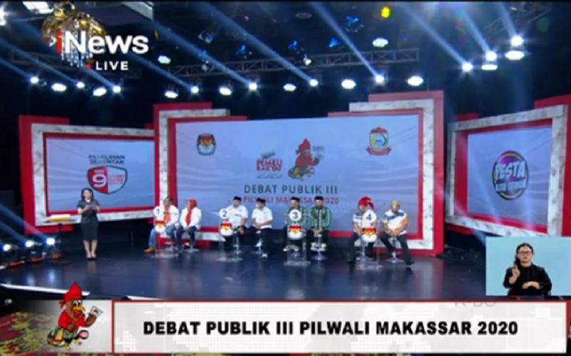 Debat Pilwali Makassar di iNews TV, Ini Jawaban Para Paslon Soal Penanganan Covid-19