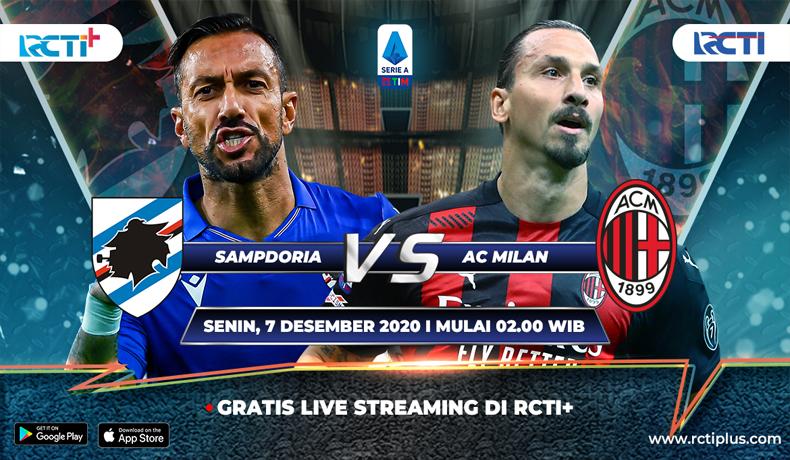Live di RCTI+, Prediksi Sampdoria Vs AC Milan: Waspada Dendam Tuan Rumah 