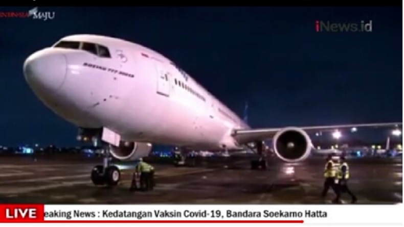 Vaksin Covid-19 dari China Tiba di Indonesia