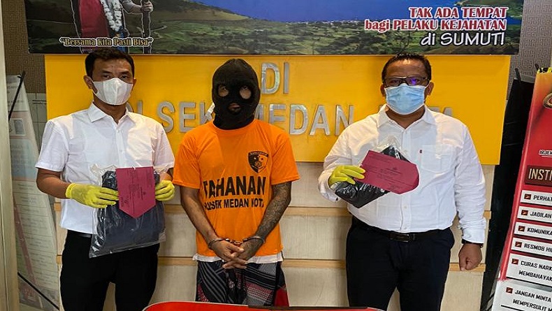 Curi Sepeda Motor, Residivis Kasus Narkoba Ditangkap di Medan