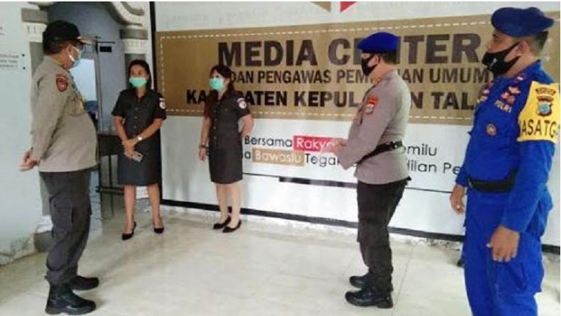 Tim Polda Sulut Sambangi KPU dan Bawaslu Talaud, Cek Logistik dan Pengamanan Pilkada