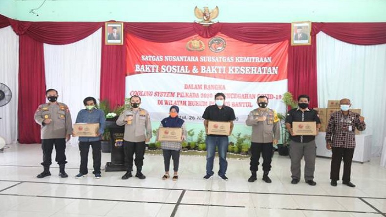 Satgas Nusantara Bagikan 1.500 Sembako dan Rapid Test Gratis di Bantul