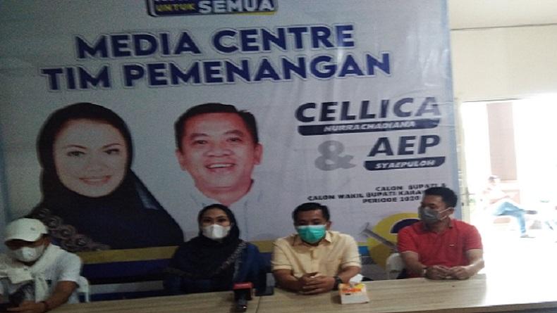 Raih 60 Persen Suara Versi Hitung Cepat Pilbup Karawang, Cellica-Aep Tak Rayakan Kemenangan