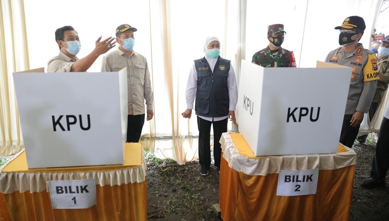 Pastikan Pilkada Kondusif, Khofifah: Semoga Tidak Muncul Klaster Covid-19 Baru 