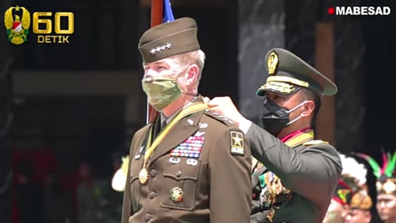 Jenderal Andika Perkasa Terima Kunjungan KSAD Amerika James McConville