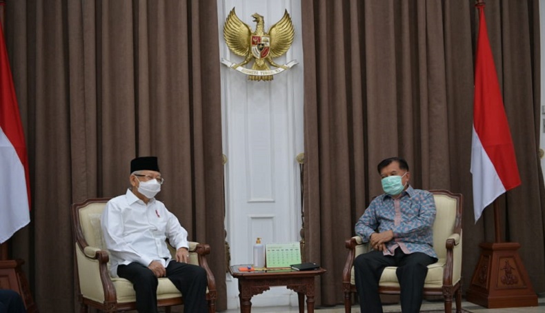 Ma'ruf Amin Bertemu Jusuf Kalla di Diponegoro, Ada Apa?