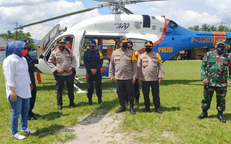 Wakapolda Sulut Datang Pakai Helikopter Pantau PSU di TPS 3 Moyag Tampoan, Ada Apa?