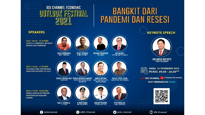 IDX Channel Gelar Economic Outlook Festival 2021 
